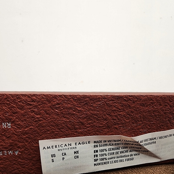 American Eagle Brown Leather‎ Belt New - Picture 3 of 3